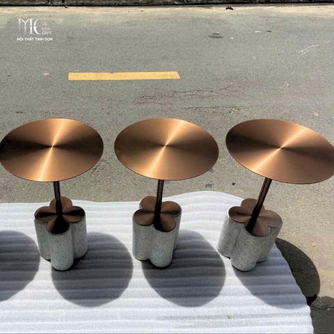 Mono Steel Side Table – D400 - Bàn phụ Mono Steel D400