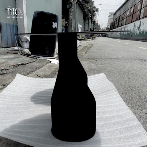 Black Steel Minimal Side Table - Bàn phụ sắt sơn đen