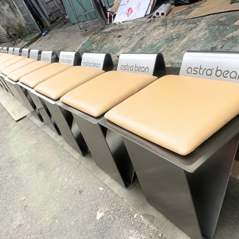 Ghế bench inox 304 nệm Micro Fiber / Astra Stainless Bench