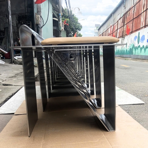 Ghế bench inox 304 nệm Micro Fiber / Astra Stainless Bench