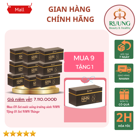 COMBO 9 SET NƯỚC UỐNG NMN THINGO