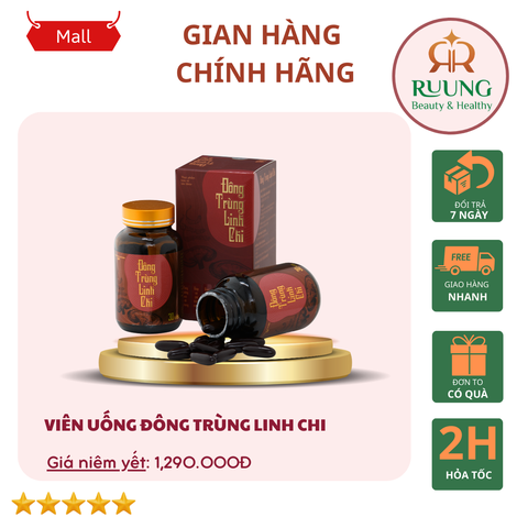 VIÊN UỐNG ĐÔNG TRÙNG LINH CHI giá niêm yết 1290k