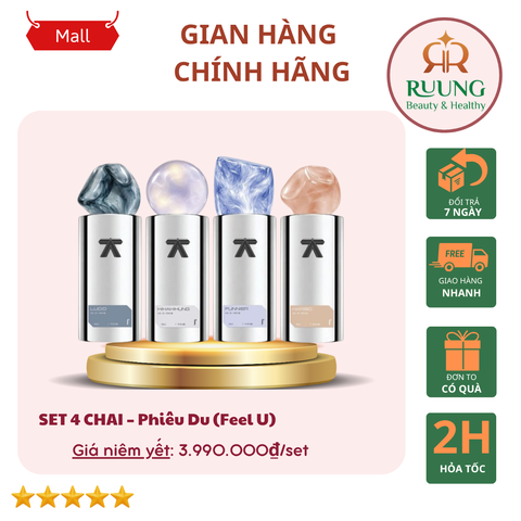 [F PERFUME] Set 4 Chai -Phiêu Du (Feel U)