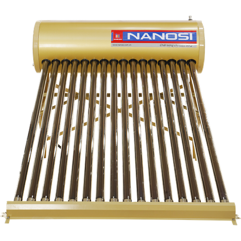 (GOLD S 240L ỐNG KHÍA) Máy Nước Nóng Năng Lượng Mặt Trời NANOSI GOLD S 240