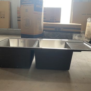 Chậu Rửa Handmade Cao Cấp NANOSI N-10048 Hai Hố Một Bàn