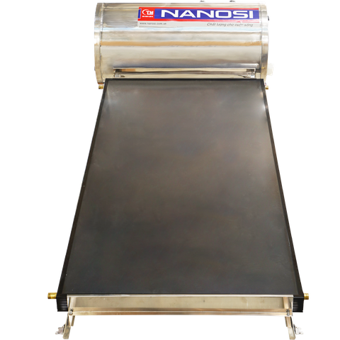 (FLAT DIAMOND 150L) Máy Nước Nóng Năng Lượng Mặt Trời NANOSI FLAT DIAMOND 1 Tấm Kính 150