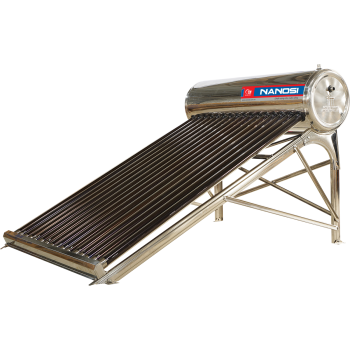 (SILVER 200L ỐNG KHÍA) Máy Nước Nóng Năng Lượng Mặt Trời NANOSI SILVER 200
