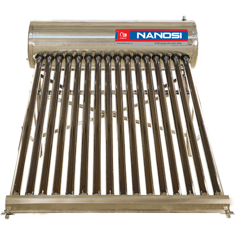 (SILVER 200L ỐNG KHÍA) Máy Nước Nóng Năng Lượng Mặt Trời NANOSI SILVER 200