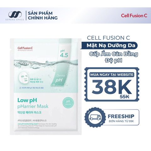 Mặt Nạ Cấp Ẩm & Cân Bằng Độ pH Cell Fusion C Low pH pHarrier Mask Serene Space Sản Phẩm Chính Hãng
