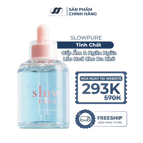 Serum Cấp Ẩm & Chống Lão Hoá Cho Da Khô Slowpure Hydration Texture Serum Serene Space Sản Phẩm Chính Hãng