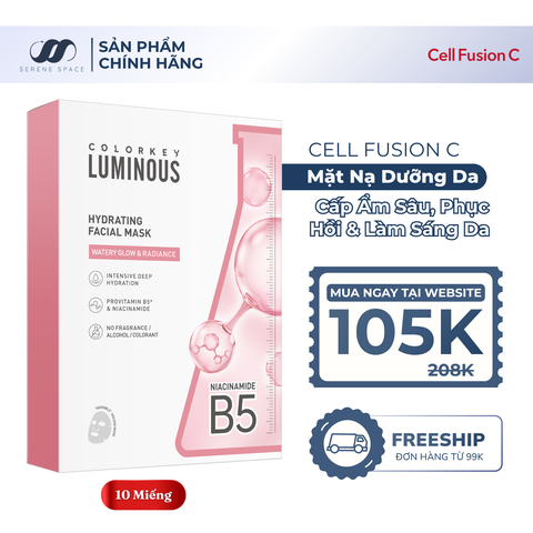 Mặt Nạ Cấp Ẩm Sáng Da Colorkey LumiCóus B5 Facial Mask Hydrating Serene Space Sản Phẩm Chính Hãng