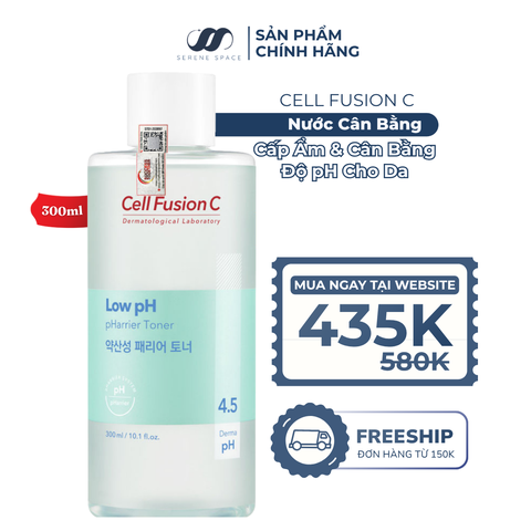 Toner Cân Bằng Cấp Ẩm Tăng Cường Hàng Rào Bảo Vệ Da Cell Fusion C Low pH Pharrier Toner Serene Space Sản Phẩm Chính Hãng