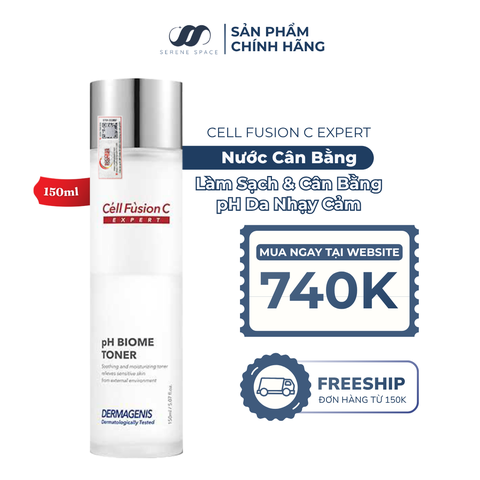 Toner Cấp Ẩm & Tăng Cường Hàng Rào Bảo Vệ Da Cell Fusion C Expert Dermagenis pH Biome Toner Serene Space Sản Phẩm Chính Hãng
