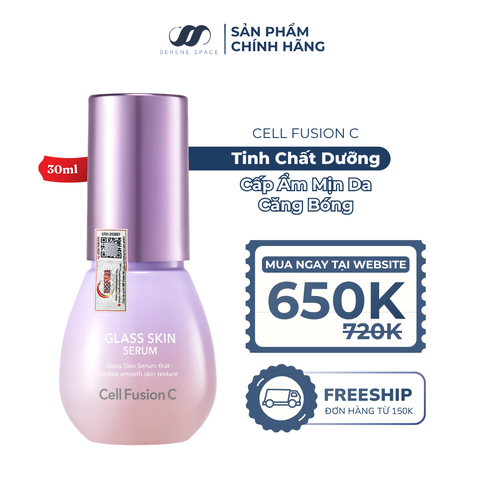 Tinh Chất Cấp Ẩm Mịn Da Căng Bóng Cell Fusion C Glass Skin Serum Serene Space Sản Phẩm Chính Hãng