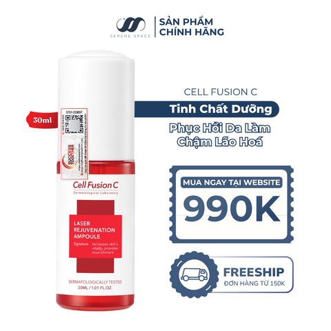 Tinh Chất Collagen & Peptide Phục Hồi Da Làm Chậm Lão Hoá Cell Fusion C Laser Rejuvenation Ampoule Serene Space Sản Phẩm Chính Hãng