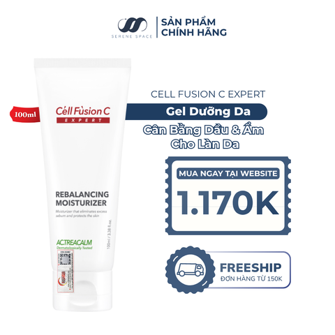 Gel Dưỡng Da Cân Bằng Dầu & Ẩm Cell Fusion C Expert Rebalancing Moisturizer Serene Space Sản Phẩm Chính Hãng
