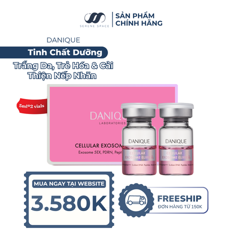 Tinh Chất Làm Trắng Da, Trẻ Hóa & Cải Thiện Nếp Nhăn Danique Cellular Exosome Elixir Rx 5ml*2 vials Serene Space Sản Phẩm Chính Hãng