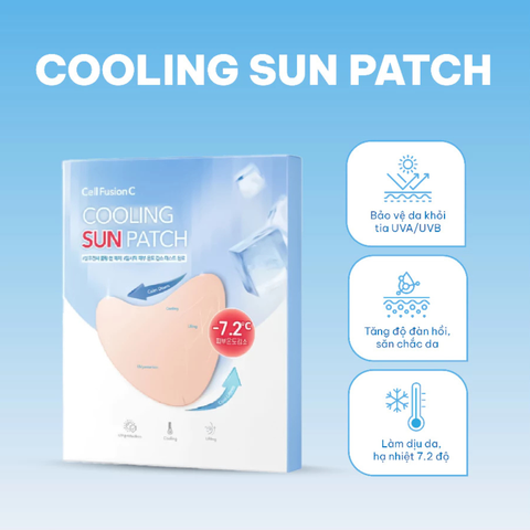 Miếng Dán Chống Nắng Tiện Dụng Hạ Nhiệt & Nâng Cơ Cell Fusion C Cooling Sun Patch 4 Cặp Serene Space Sản Phẩm Chính Hãng