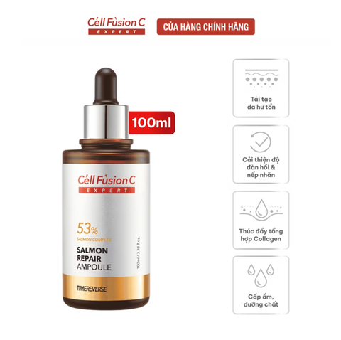 Ampoule Cải Thiện Nếp Nhăn, Tăng Đàn Hồi, Chống Lão Hoá Cell Fusion C Expert Salmon Repair Ampoule Serene Space Sản Phẩm Chính Hãng
