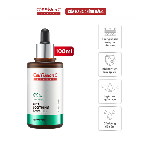 Ampoule Ngăn Ngừa Mụn, Dịu Da Cell Fusion C Expert Cica Soothing Ampoule Serene Space Sản Phẩm Chính Hãng