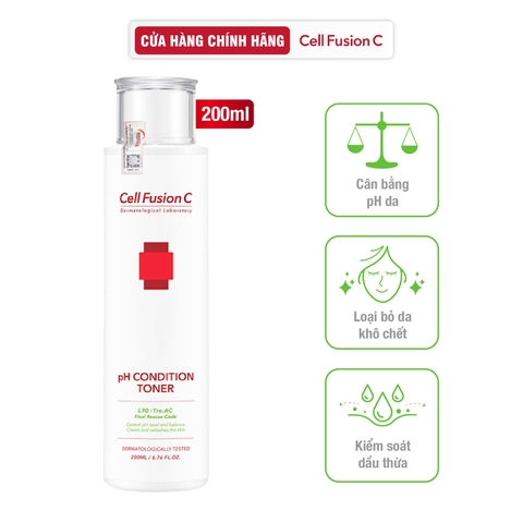 Toner Cân Bằng pH Kiểm Soát & Cải Thiện Da Dầu Mụn Cell Fusion C Tre.AC pH Condition Toner Serene Space Sản Phẩm Chính Hãng