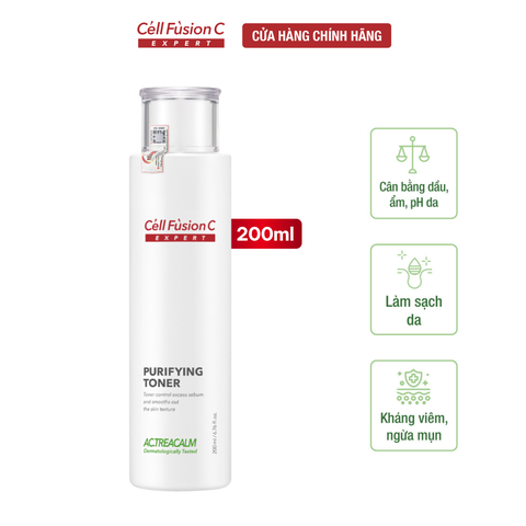 Nước Cân Bằng Thanh Khiết Cho Da Nhờn Mụn Cell Fusion C Expert Purifying Toner Serene Space Sản Phẩm Chính Hãng