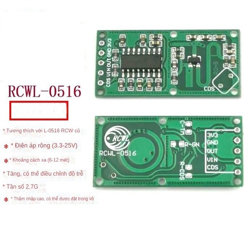 Module cảm biến vật cản Radar RCWL-0516