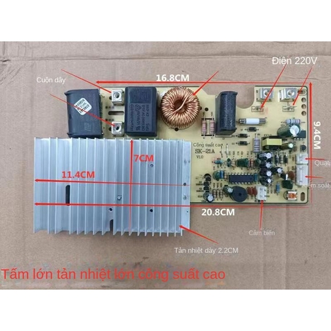 Bo Mạch Đa Năng Bếp Từ 2200W Chính Hãng – Công Suất Mạnh Mẽ, Hoạt Động Ổn Định, Dễ Lắp Đặt