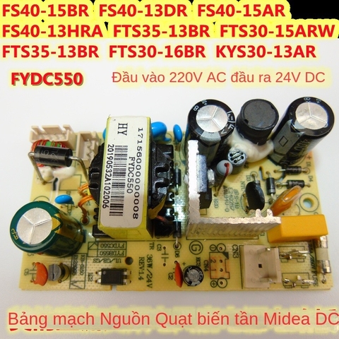 Mạch  nguồn quạt cây Mildea 15BR/13DR/15AR/13AR