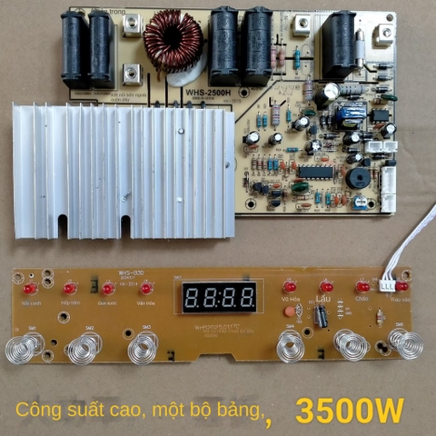 Bo mạch bếp từ chất lượng cao 3500W 6 phím 8 đèn
