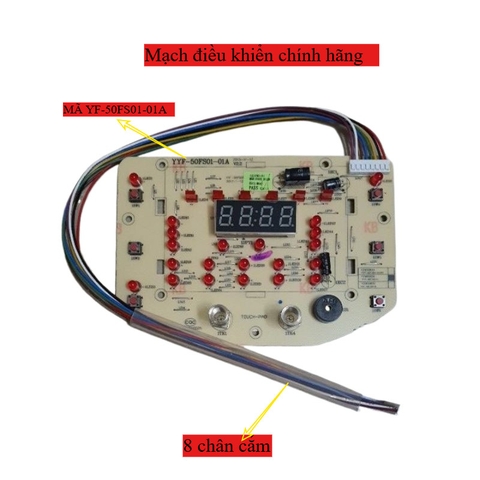 Mạch Điều Khiển Nồi Cơm Sunhouse SHD8903 SHD8915 - Bo Mạch Hiển Thị Phím Bấm Boar Mặt  Thay Thế