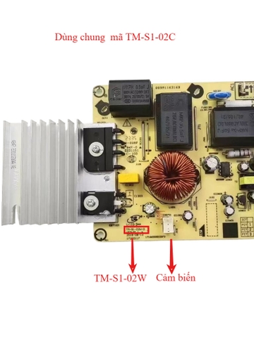 Bo Mạch Nguồn Bếp Từ Midea MI-K1917EF CHÍNH HÃNG - Vỉ Công Suất Thay Thế Sửa Chữa Mới Boar