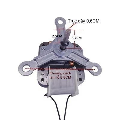 Bộ Động Cơ Quạt Máy Chiên Không Dầu Đa Năng 220V Trục Quay Định Vị Chuẩn Zin 100%
