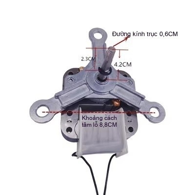 Bộ Động Cơ Quạt Máy Chiên Không Dầu Đa Năng 220V Trục Quay Định Vị Chuẩn Zin 100%