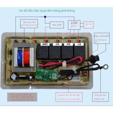 Vỉ Mạch Nguồn Máy Hút Mùi Có Remote Tiện Lợi Hệ Mạch Độ Chế Đa Năng Trị Mất Nguồn [Hỏa Tốc]