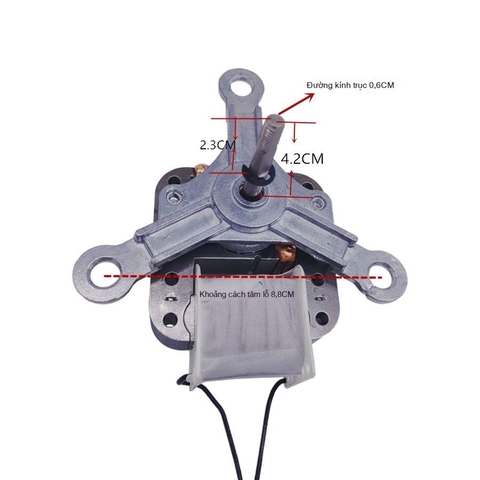 Bộ Động Cơ Quạt Máy Chiên Không Dầu Đa Năng 220V Trục Quay Định Vị Chuẩn Zin 100%