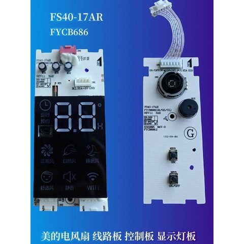 mạch điều khiển hiển thị quạt Midea FS40-17AR