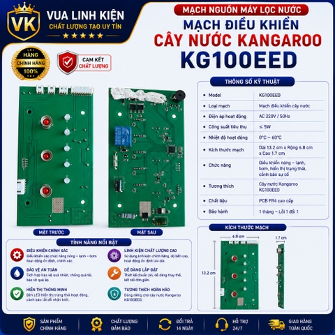 Mạch máy lọc nước Kangaroo KG100EED