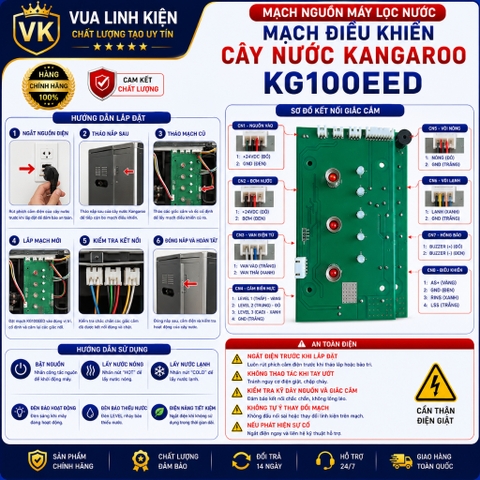 Mạch máy lọc nước Kangaroo KG100EED