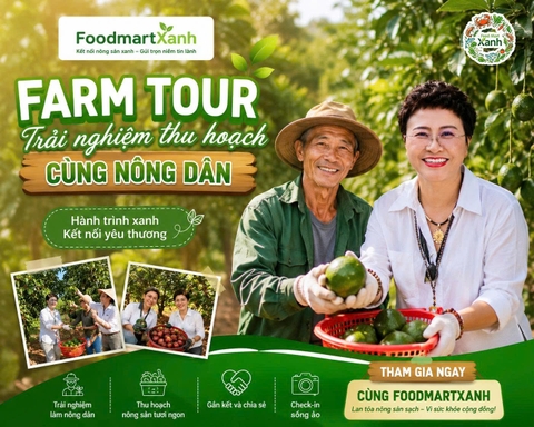 FoodmartXanh tổ chức Farm Tour - Trải nghiệm thu hoạch cùng nông dân