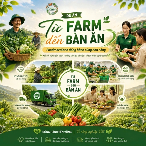 Dự án Từ Farm đến bàn ăn: FoodmartXanh đồng hành cùng nhà nông