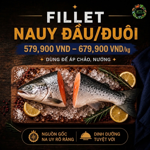 Fillet Na uy đầu/ đuôi