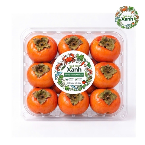 Hồng giòn Lai Châu hộp 1kg
