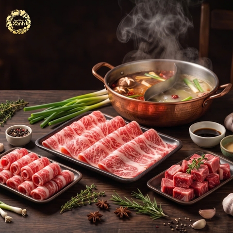 Thịt bò nhúng lẩu thượng hạng hộp 500gr