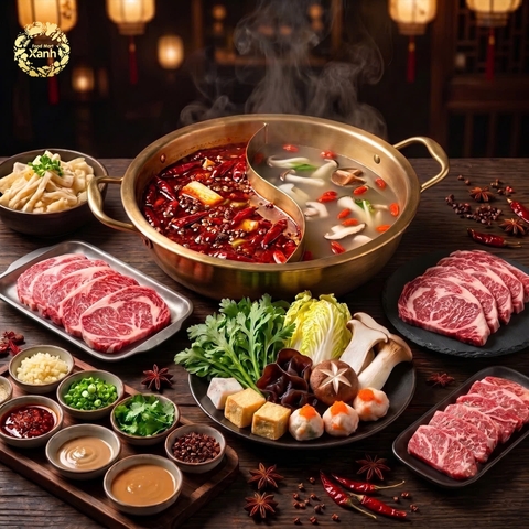 Set lẩu song vị thịnh soạn