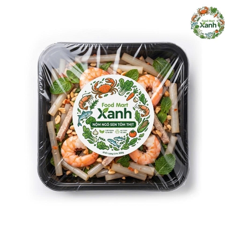 Nộm Ngó Sen Tôm Thịt Food Mart Xanh 300gr