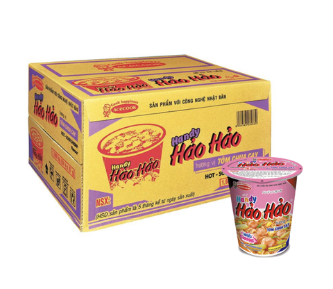 Thùng 24 ly mì Hảo Hảo vị tôm chua cay Acecook 67g