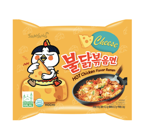 Mì khô gà cay vị phô mai Samyang gói 140g