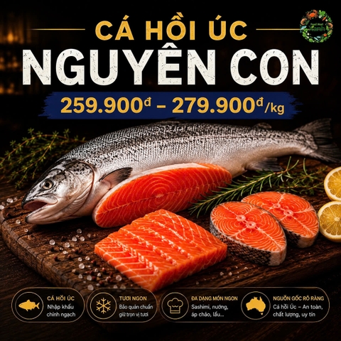 Cá Hồi Úc Nguyên Con 2kg