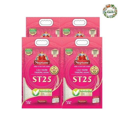 Gạo Sạch A An ST25 Ngon Túi 5kg